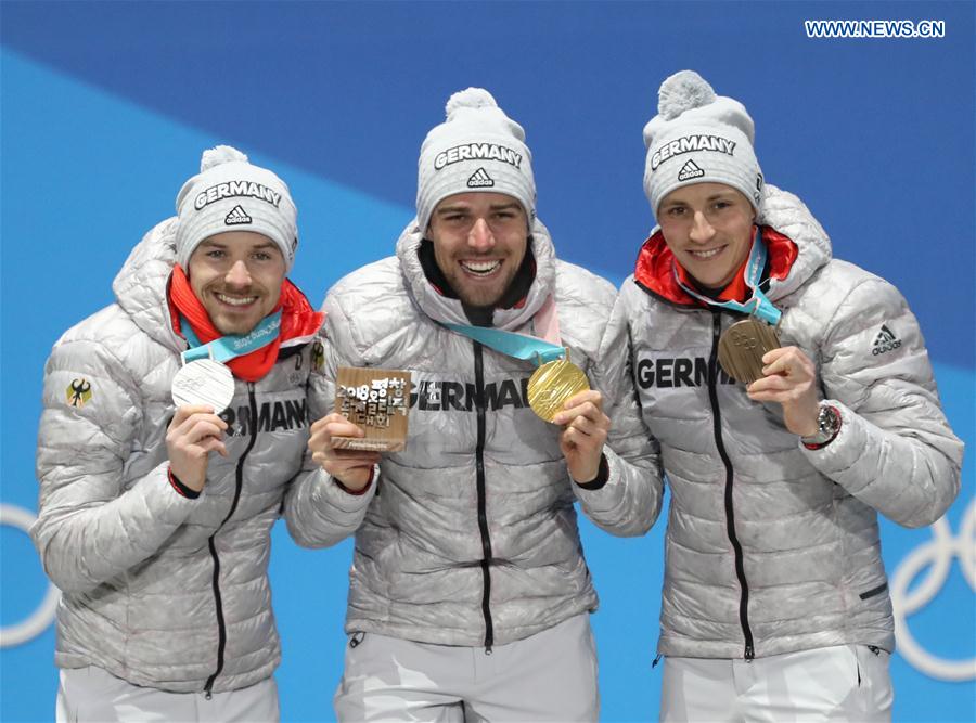 (SP)OLY-SOUTH KOREA-PYEONGCHANG-NORDIC COMBINED-INDIVIDUAL GUNDERSEN LH/10KM-MEDAL CEREMONY