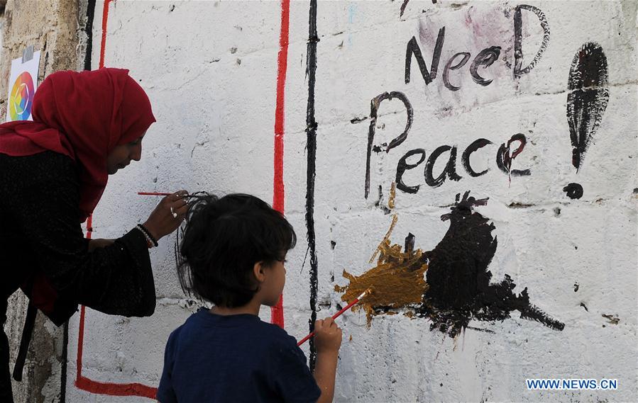 YEMEN-SANAA-ART CAMPAIGN-PEACE