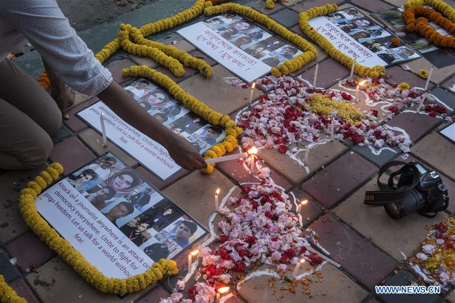 INDIA-KOLKATA-PHOTOJOURNALIST-VIGIL CEREMONY