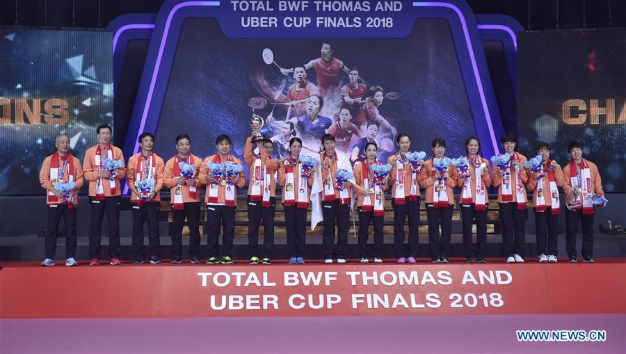 (SP)THAILAND-BANGKOK-BADMINTON-UBER CUP-FINAL