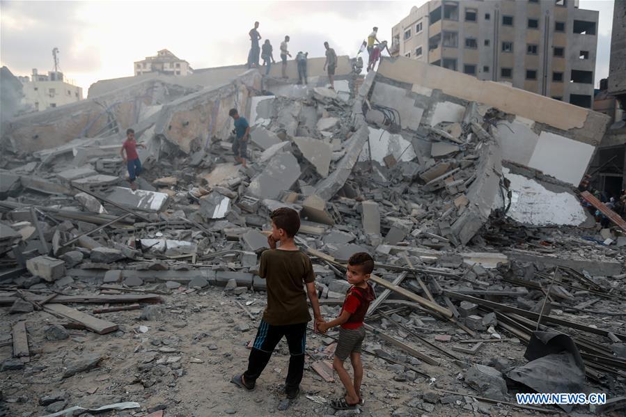 MIDEAST-GAZA-AIRSTRIKE