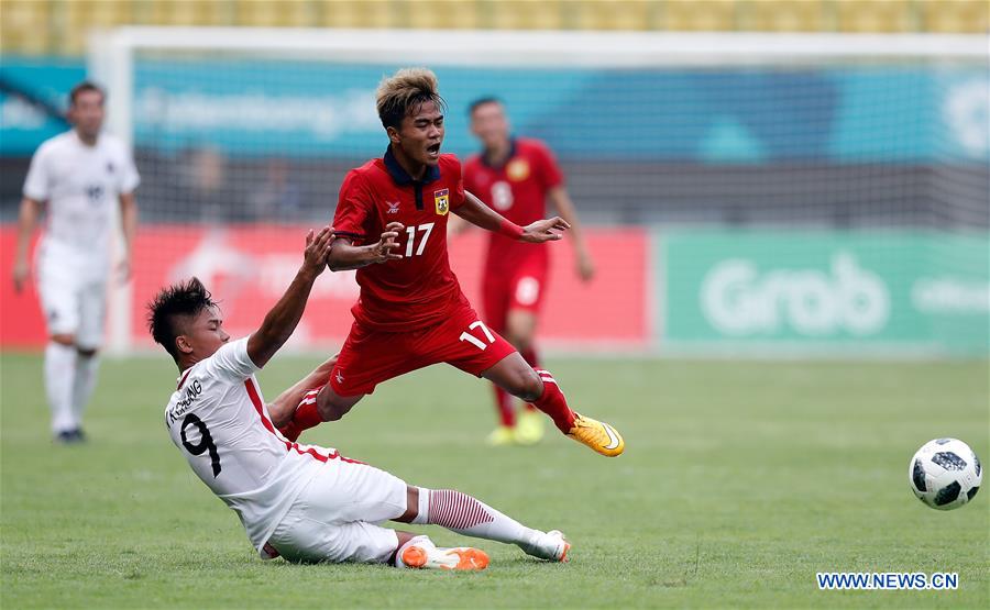 (SP)INDONESIA-BEKASI-ASIAN GAMES-MEN'S FOOTBALL-HONG KONG VS LAOS