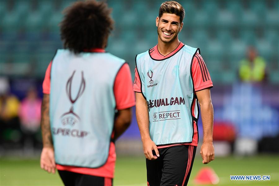 (SP)ESTONIA-TALLINN-UEFA SUPER CUP-REAL MADRID-TRAINING