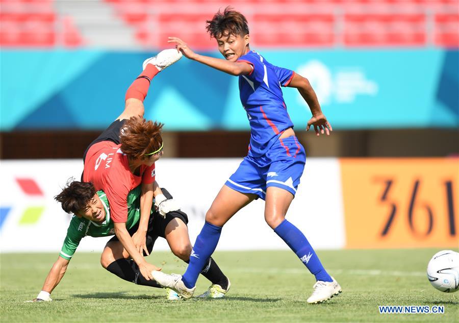 (SP)INDONESIA-PALEMBANG-ASIAN GAMES-FOOTBALL-SOUTH KOREA VS CHINESE TAIPEI