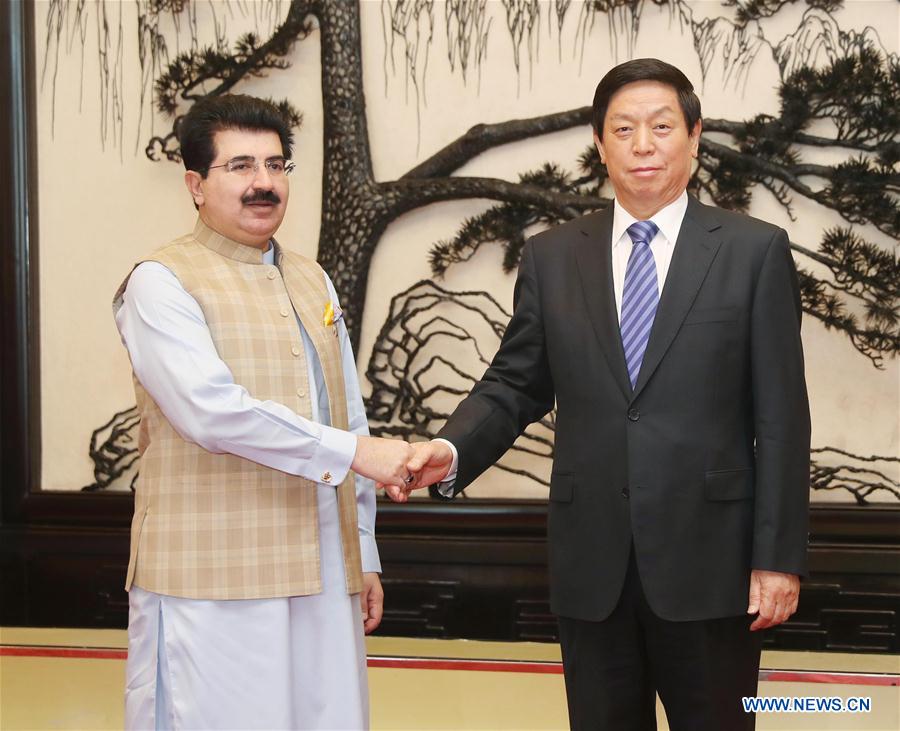 CHINA-BEIJING-LI ZHANSHU-PAKISTAN'S SENATE CHAIRMAN-MEETING (CN)