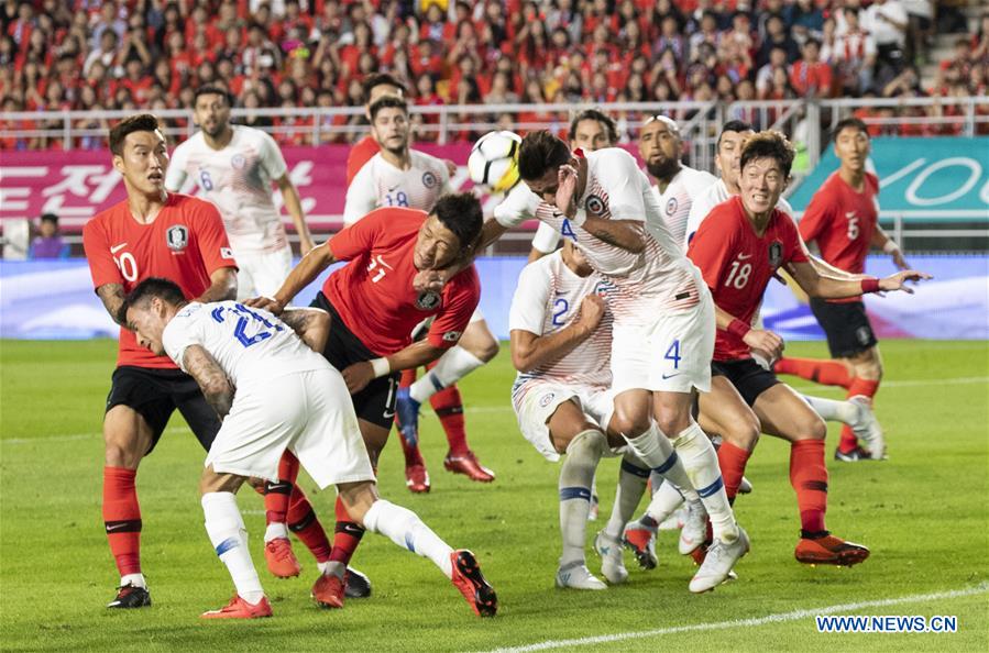 (SP)SOUTH KOREA-SUWON-SOCCER-FRIENDLY MATCH-SOUTH KOREA VS CHILE