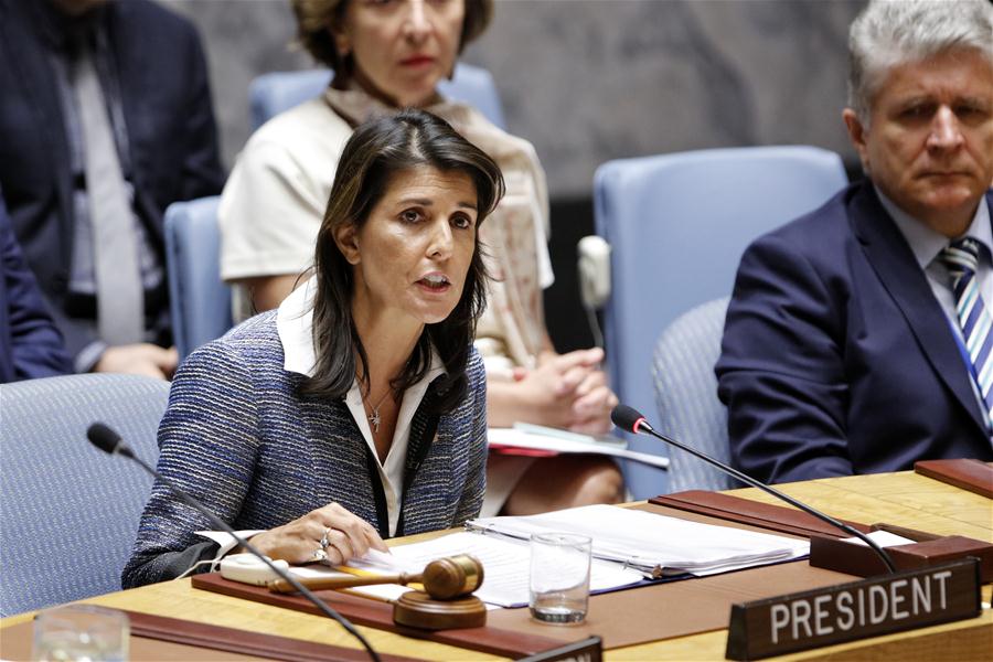 UN-U.S.-NIKKI HALEY-RESIGN