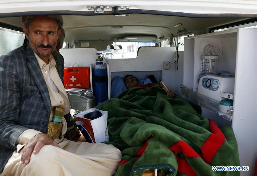 YEMEN-SANAA-WOUNDED HOUTHIS-EVACUATION