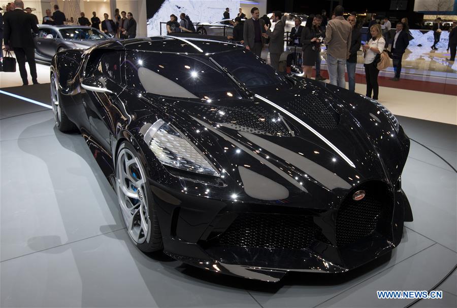 SWITZERLAND-GENEVA-INTERNATIONAL MOTOR SHOW-BUGATTI-LA VOITURE NOIRE