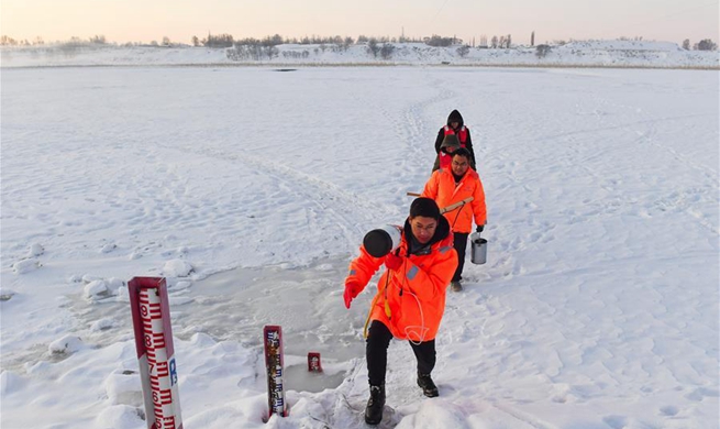 Yellow River hydrological workers stick to their posts